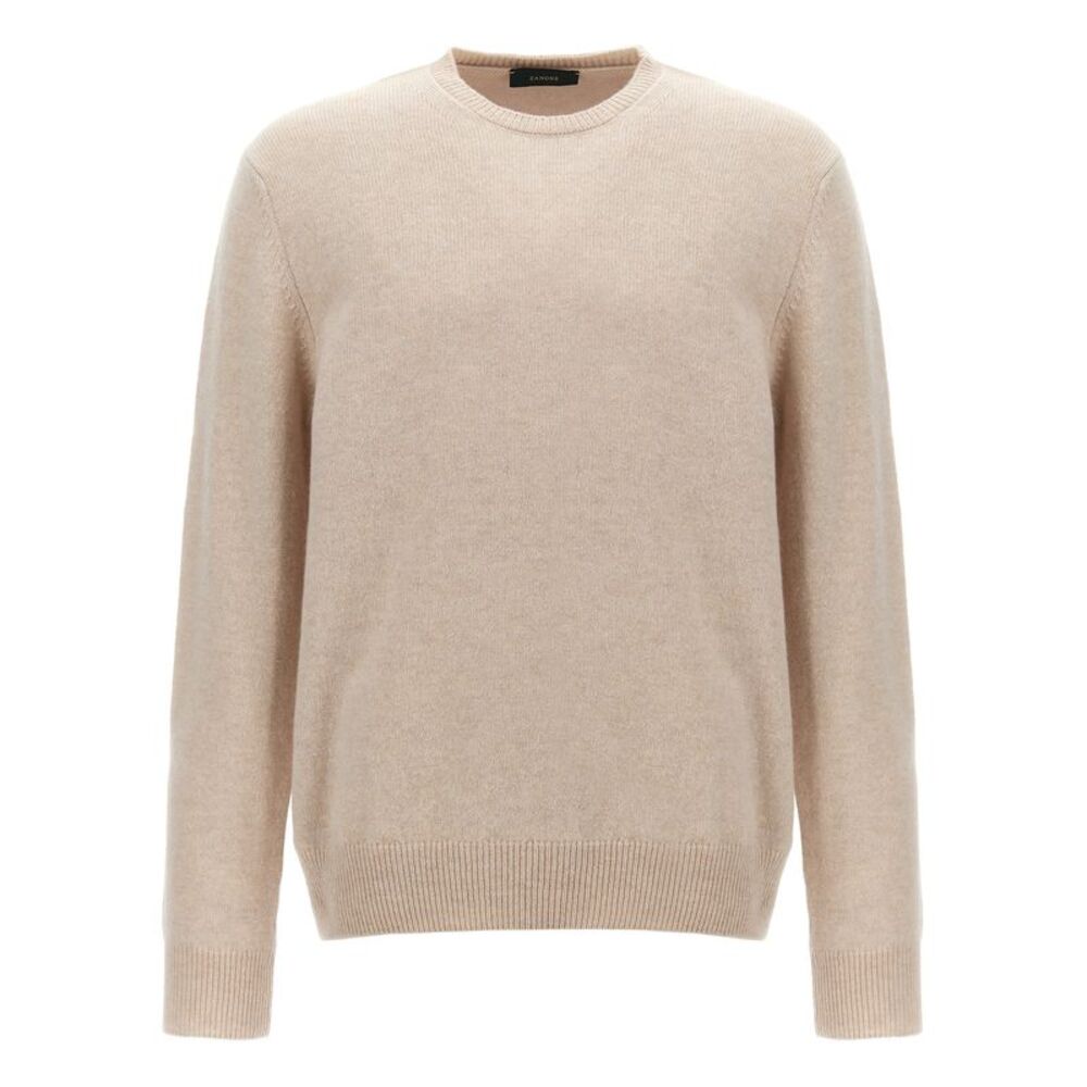 ZANONE Beige Virgin Wool Men's Cardigan